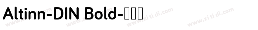 Altinn-DIN Bold字体转换